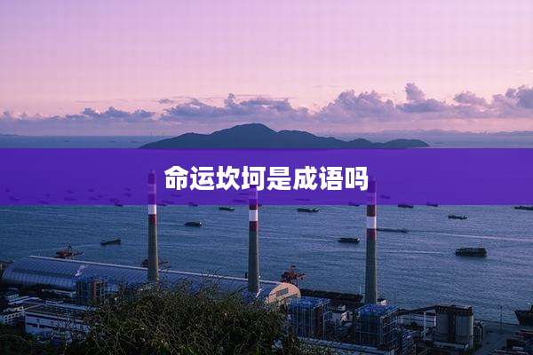 命运坎坷是成语吗