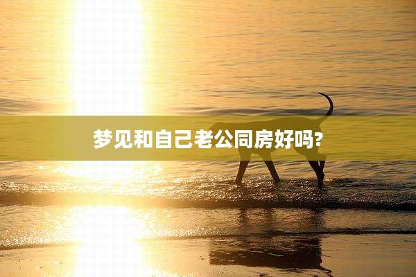 梦见和自己老公同房好吗?