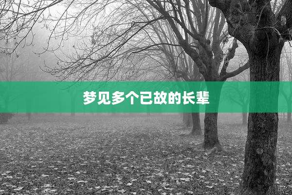 梦见多个已故的长辈