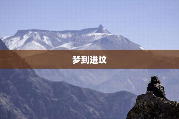 梦到进坟