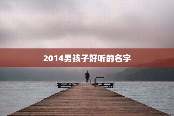 2014男孩子好听的名字