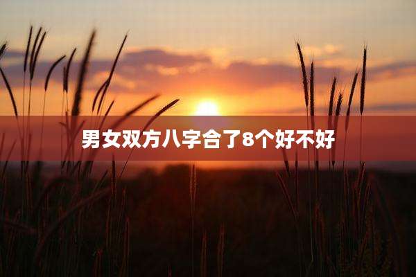 男女双方八字合了8个好不好
