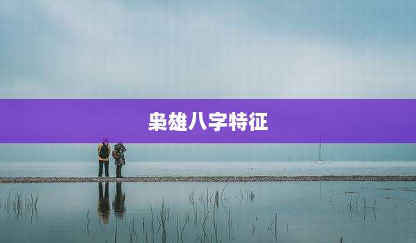 枭雄八字特征