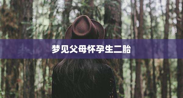 梦见父母怀孕生二胎