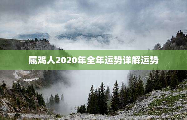 属鸡人2020年全年运势详解运势