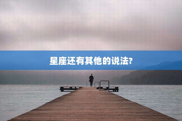 星座还有其他的说法?