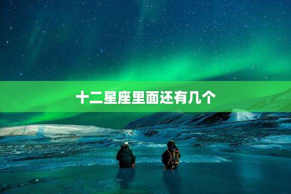 十二星座里面还有几个