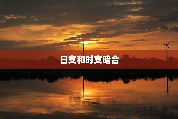 日支和时支暗合