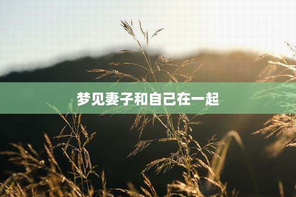 梦见妻子和自己在一起