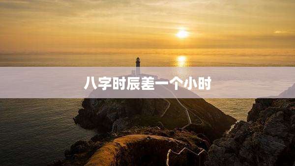 八字时辰差一个小时