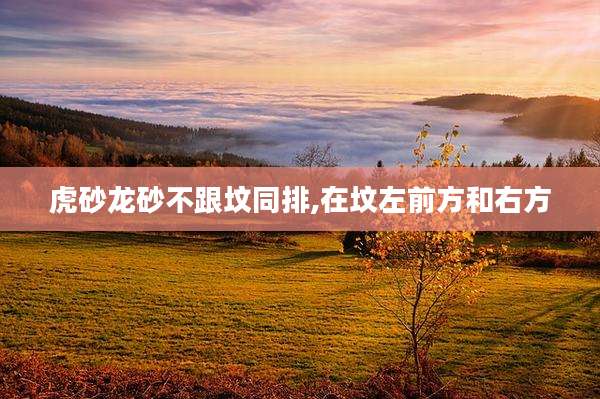 虎砂龙砂不跟坟同排,在坟左前方和右方