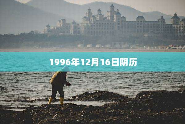 1996年12月16日阴历