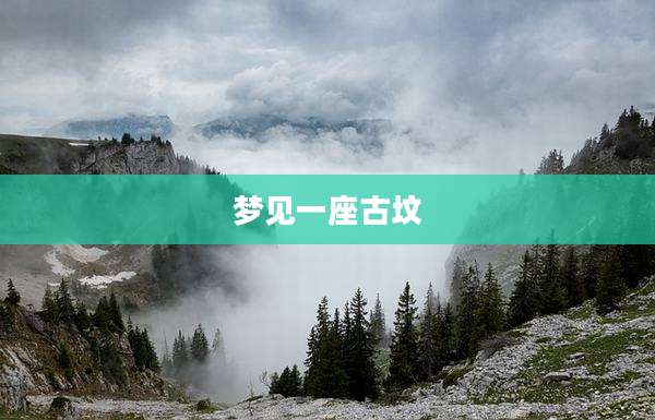 梦见一座古坟
