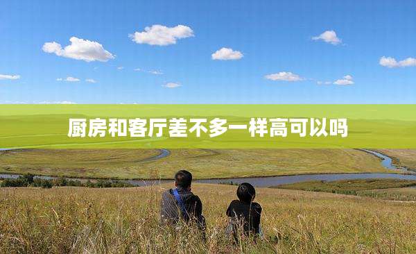 厨房和客厅差不多一样高可以吗