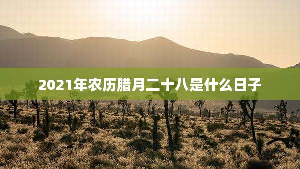 2021年农历腊月二十八是什么日子