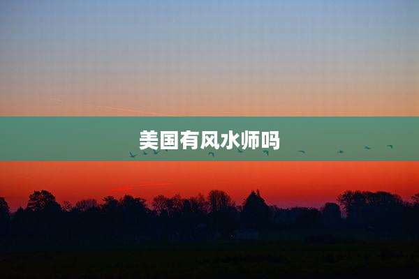 美国有风水师吗