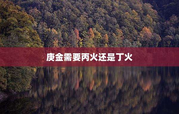 庚金需要丙火还是丁火