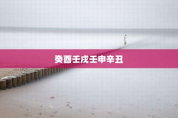 癸酉壬戌壬申辛丑
