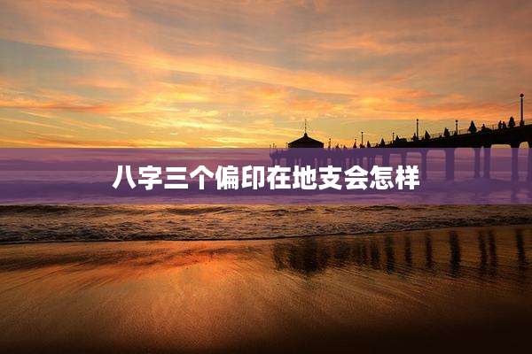 八字三个偏印在地支会怎样