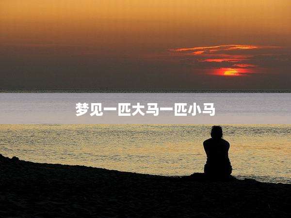 梦见一匹大马一匹小马