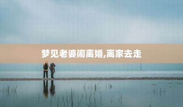 梦见老婆闹离婚,离家去走
