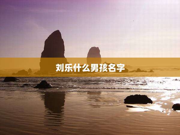 刘乐什么男孩名字