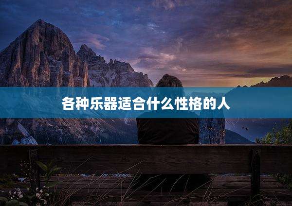 各种乐器适合什么性格的人
