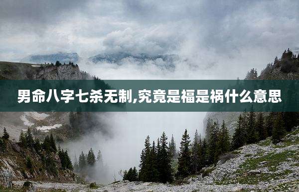 男命八字七杀无制,究竟是福是祸什么意思