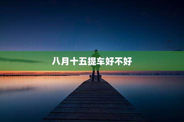 八月十五提车好不好